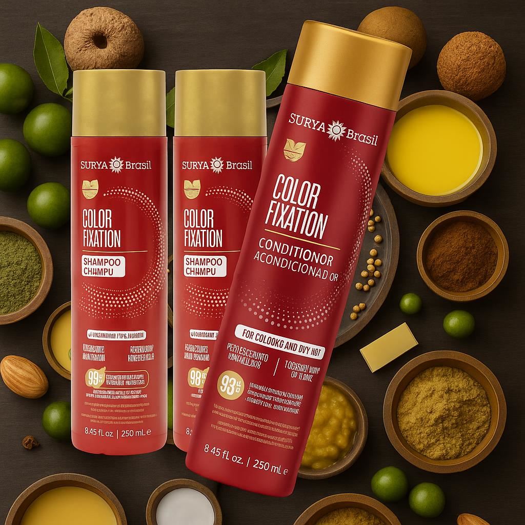 Dúo Shampoo Surya Brasil Color Fixation 250 ML Vegan + Acondicionador Surya 250 ML
