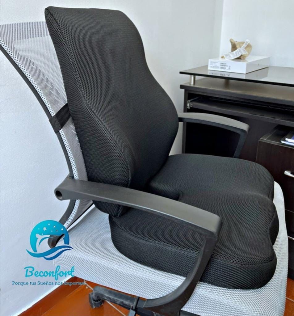 Combo DUO (Cojín Asiento + Respaldar Lumbar) – Beconfort