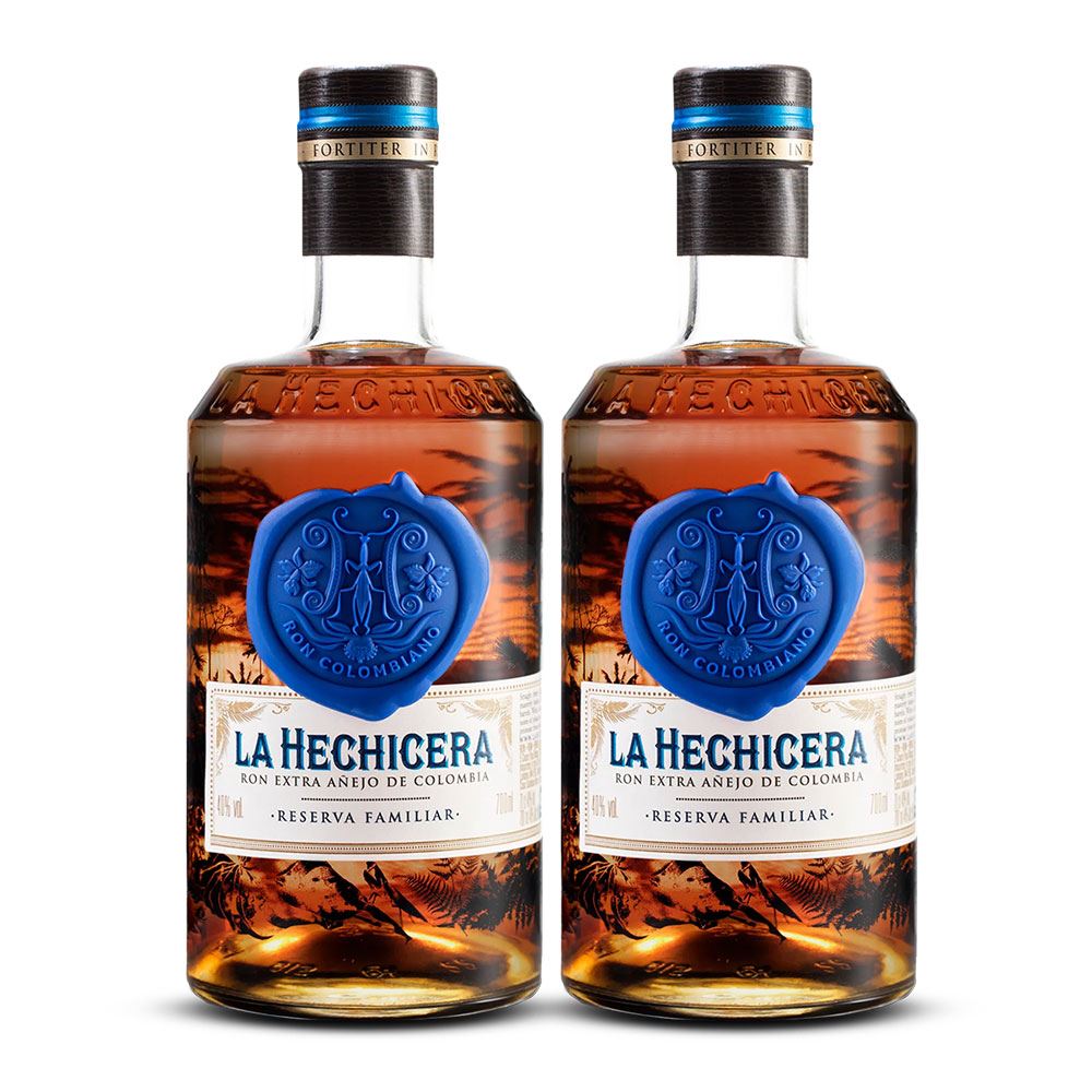 Duopack Ron Hechicera reserva familiar 700ml. Colombia