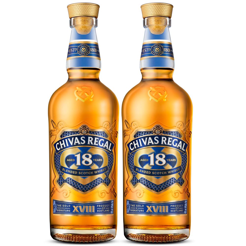 DUOPACK Whisky Chivas Regal 18 años Escocia