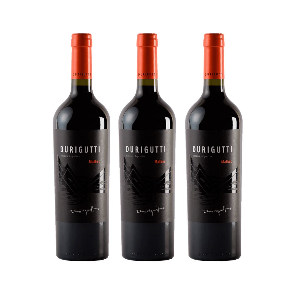 VINO DURIGUTTI Clasico Malbec 750 ML X 3 Bot
