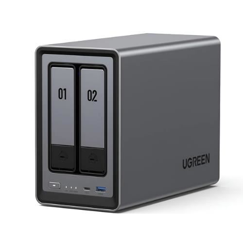 Almacenamiento NAS Ugreen Intel N100 Quad-core Dxp2800 de 2 bahías