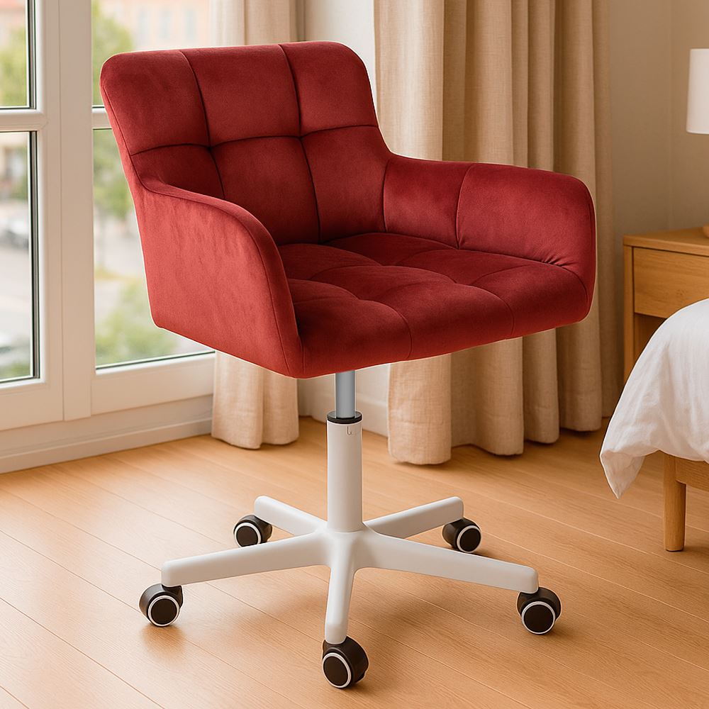 Silla Giratoria de Escritorio Oficina Buckingham Curve Rosado Bean