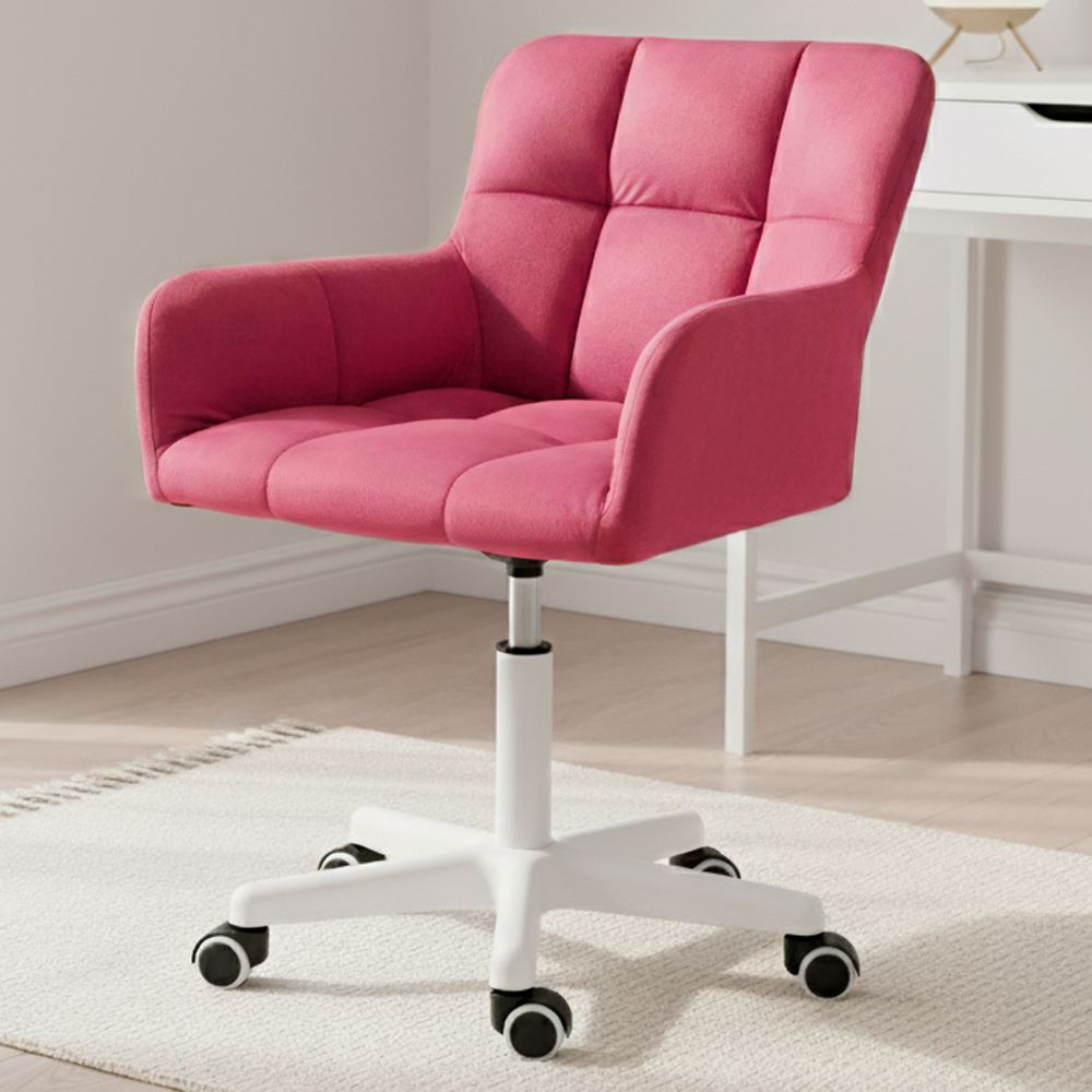 Silla Giratoria de Escritorio Oficina Buckingham Curve Rosado Bean