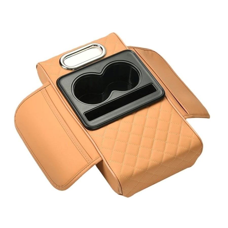 Caja de almacenamiento portavaso porta servilleta y teléfono