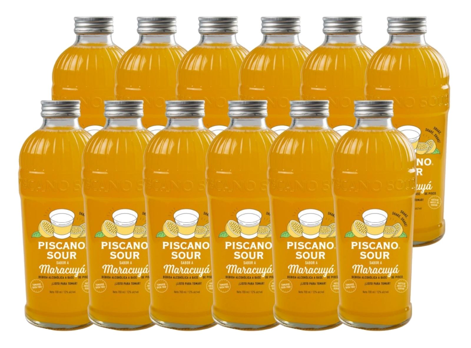 Piscano Sour Maracuya 700 ml - 12 UND