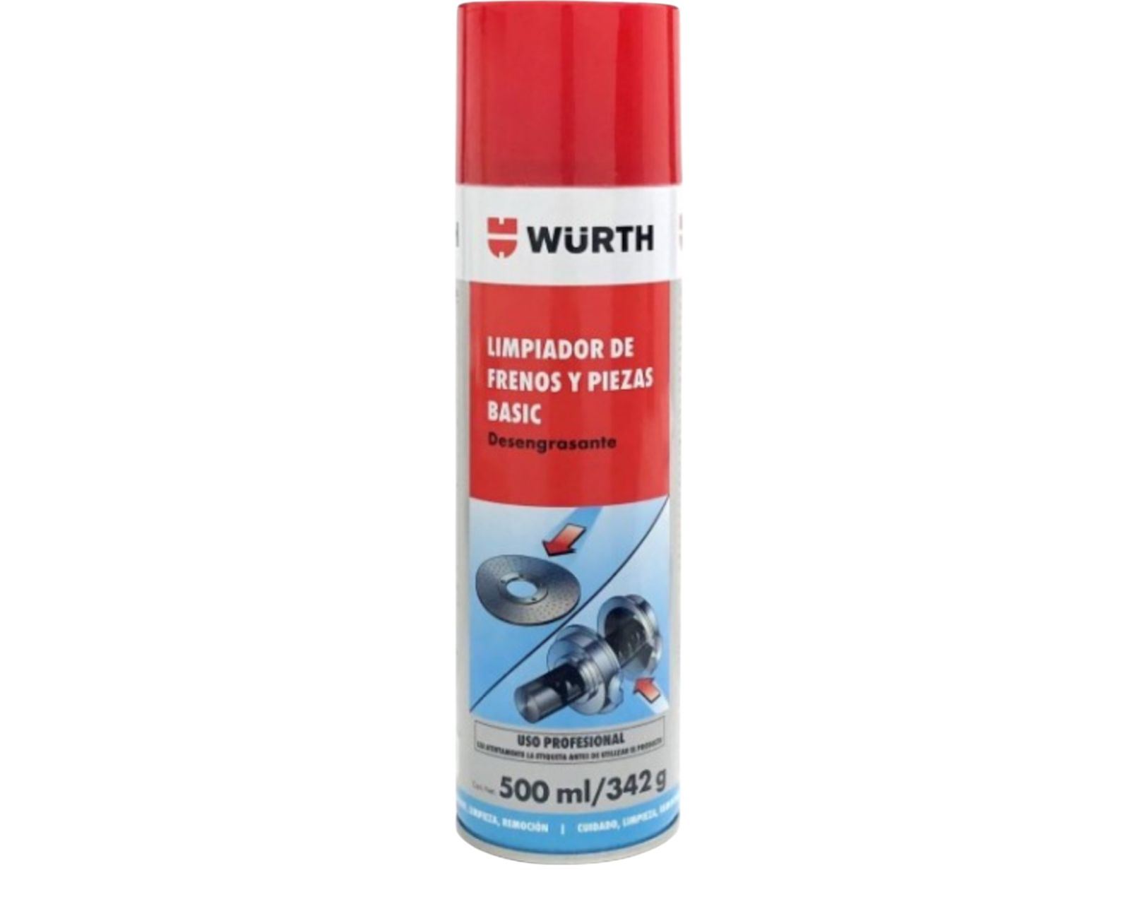 LIMPIADOR DE FRENOS Y PIEZAS WURTH BASIC