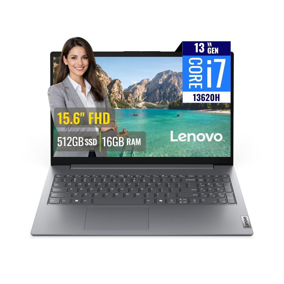 Laptop Lenovo V15 G5 IRL Intel Core i7 13620H 16GB RAM 512GB SSD M.2 15.6 FHD FreeDOS