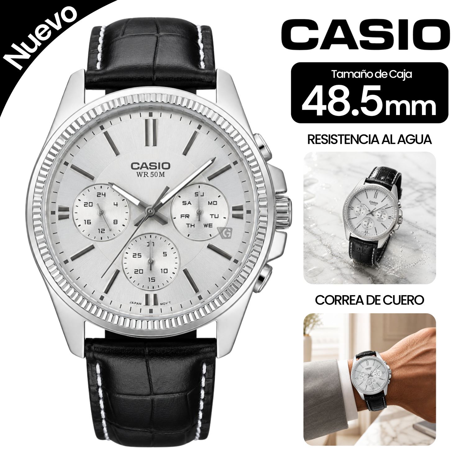 Reloj Casio Para Hombre MTP-1375L-7AV