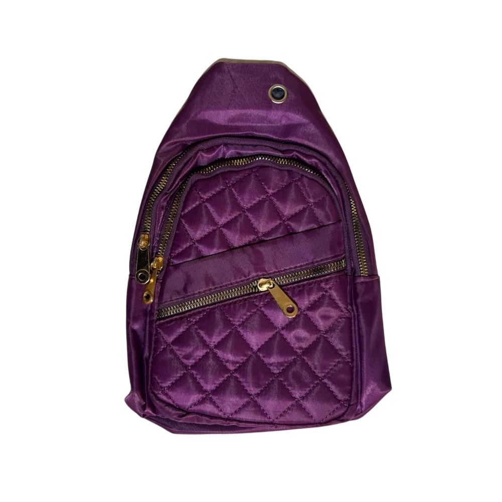 Morral cruzado riñonera con 3 cierres y 1 interior