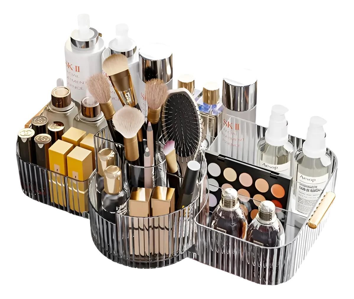Organizador de maquillaje tocador de acrílico