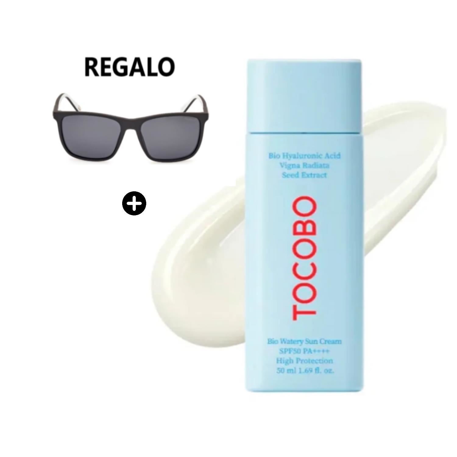 Protector Solar BIO TOCOBO en crema WATERY SUN CREAM SPF50 50ml+ Lentes