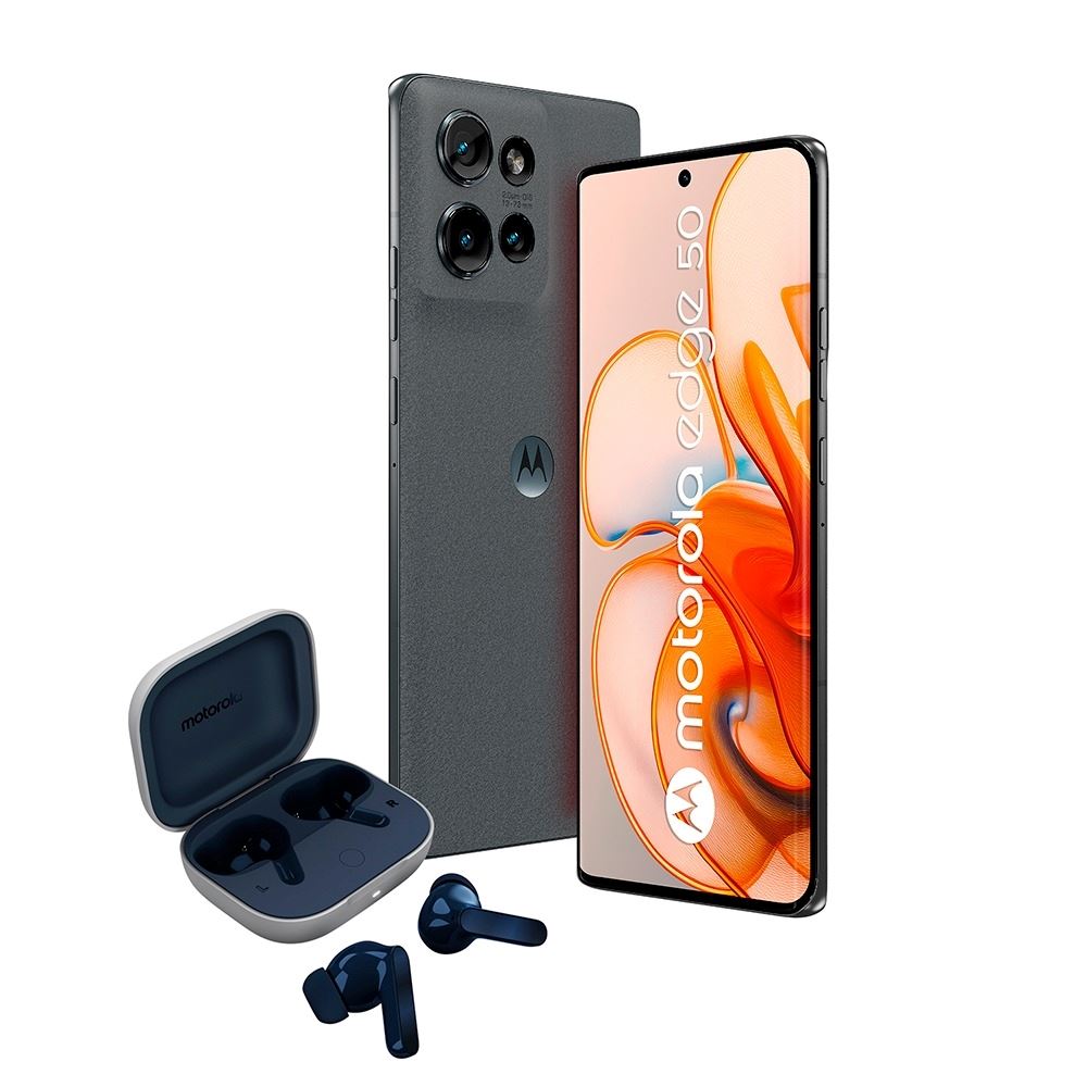 Celular Motorola Moto Edge 50 12GB 256GB Gris + Moto Buds