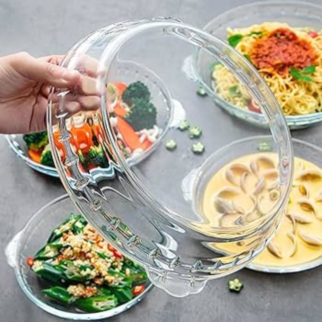 Fuentes Asaderas Marinex Moldes de Vidrio Templado para Hornear 3pcs 28.2x25.4 / 25x22.9 / 20.2x17.9