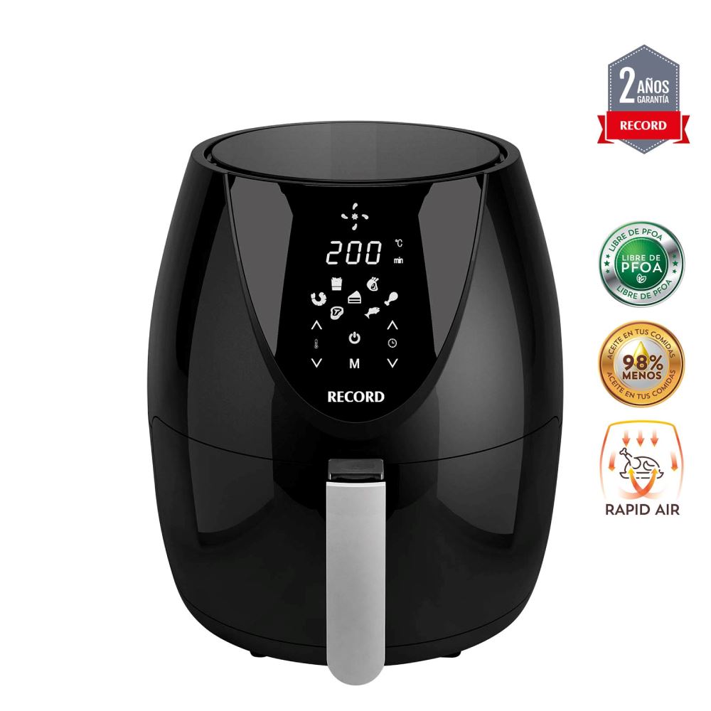 Freidora de Aire 3.7L Negra con 7 Funciones REC-INFDA370