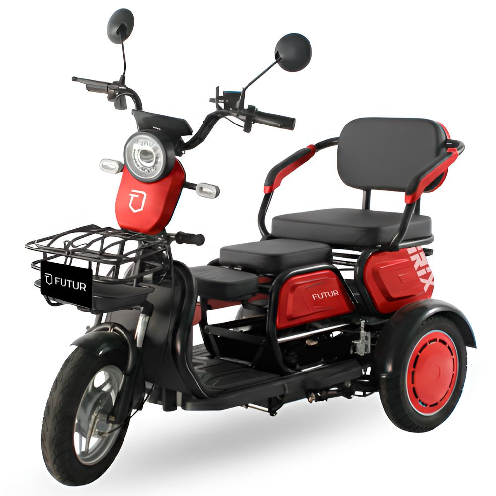 Trimoto Electrica Convertible Futur Irix Rojo Jam Motor 600w