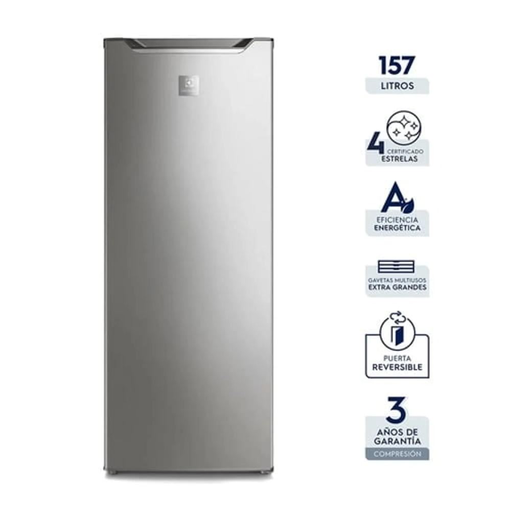 Congelador Vertical Electrolux 157LT EFUY16P2HVG Plata