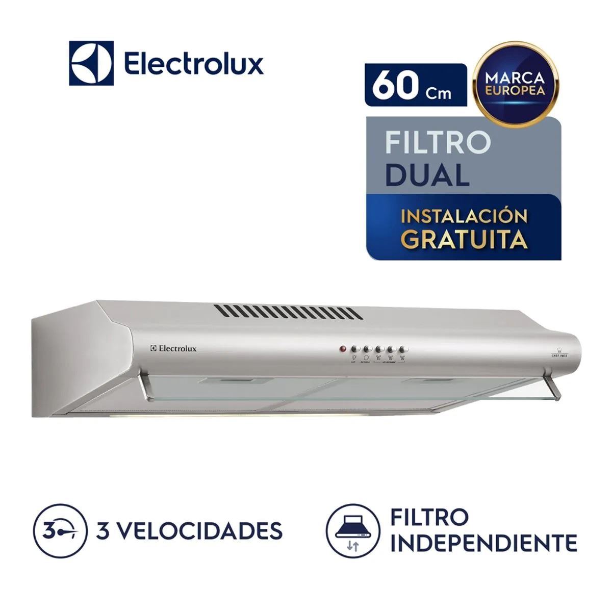 Campana Extractora 24″ Electrolux EJSE242TBIS