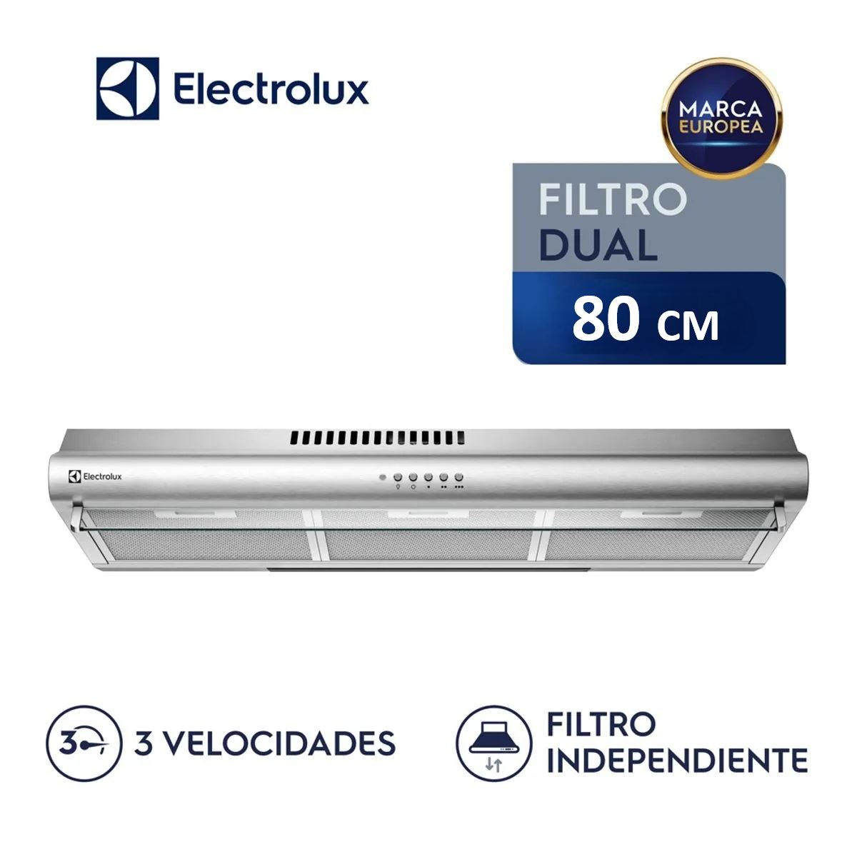 Campana Extractora EJSE302TBJS 3 Velocidades Electrolux