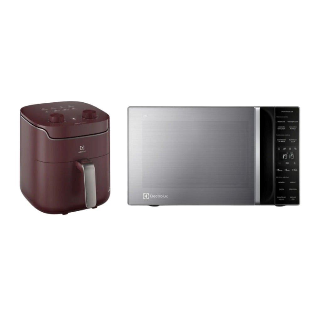 Combo Electrolux Microondas 25LT EMDY25S2MXM + Freidora 5.6LT Efficient