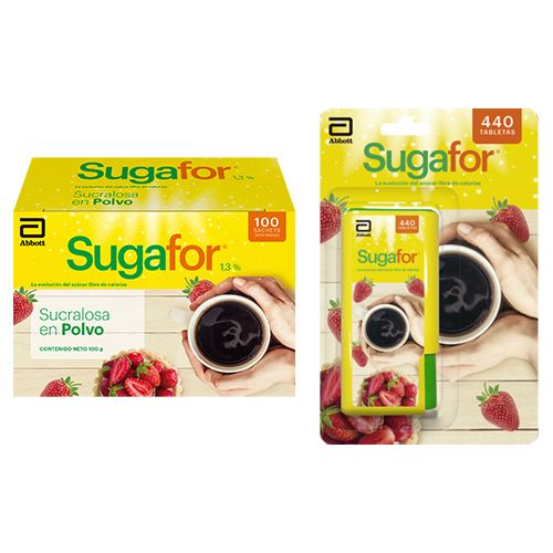 Pack Sugafor 440 Tabletas y 100 Sachets Polvo