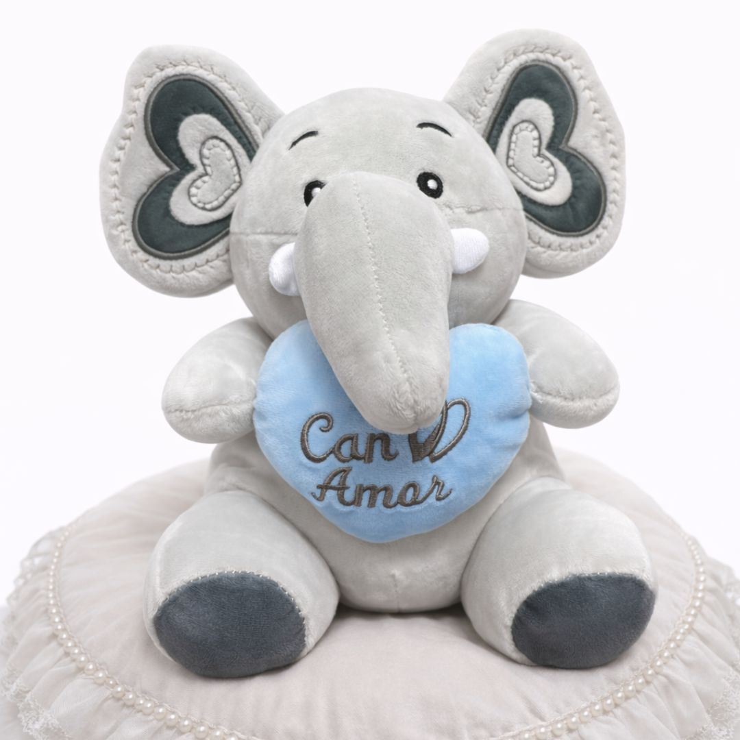 Peluche Elefantito Corazón De Amor 22x18