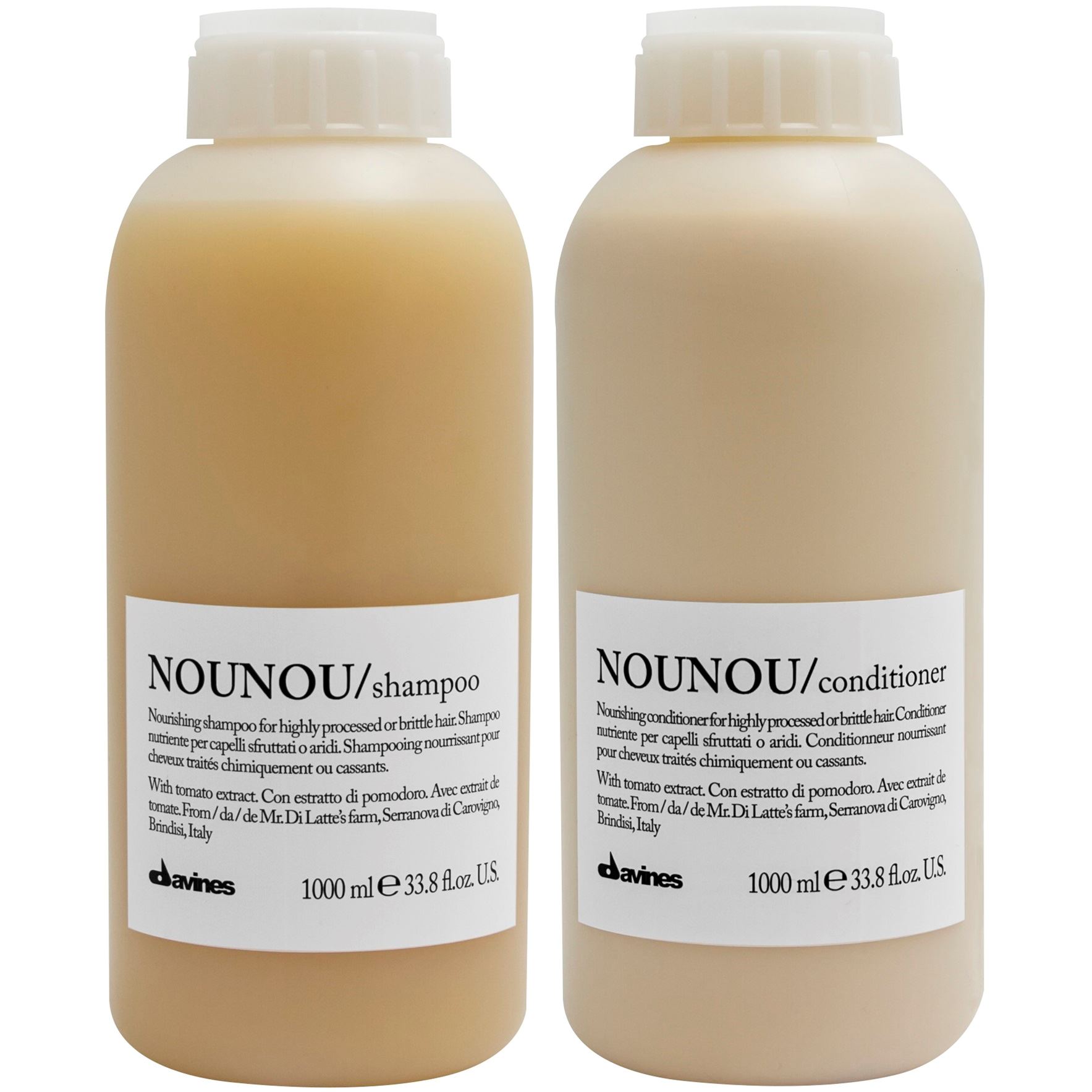 Shampoo Nutritivo 1000ml + Acondicionador Davines Nounou