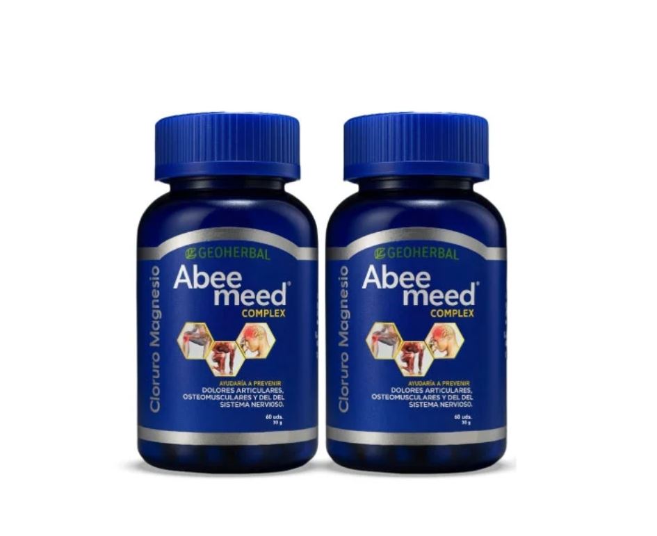 Cloruro de Magnesio Abee Meed Frasco 60 Cápsulas + pomada - Pack 2 UN