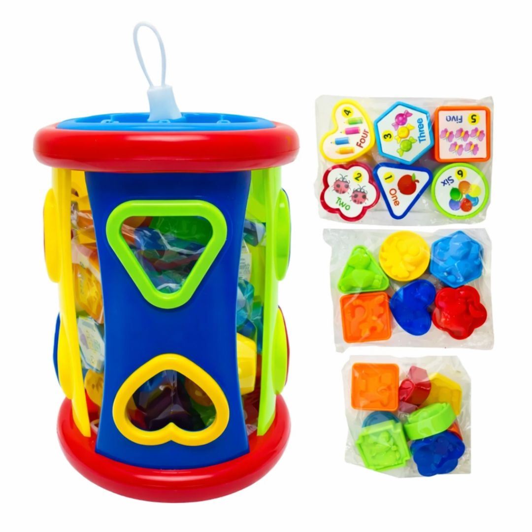 Juguete O Cilindro De Encaje C/ Juguete Bloque Didactico De Formas 18 Piezas