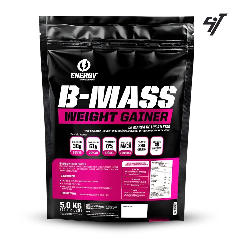 GANADOR DE PESO ENERGY NUTRITION B-MASS 5KG CHOCOLATE