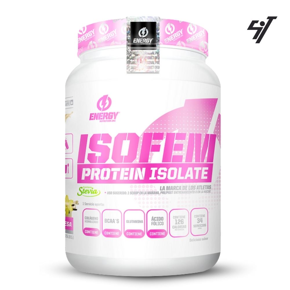 PROTEÍNA ENERGY NUTRITION ISOFEM 1KG VAINILLA