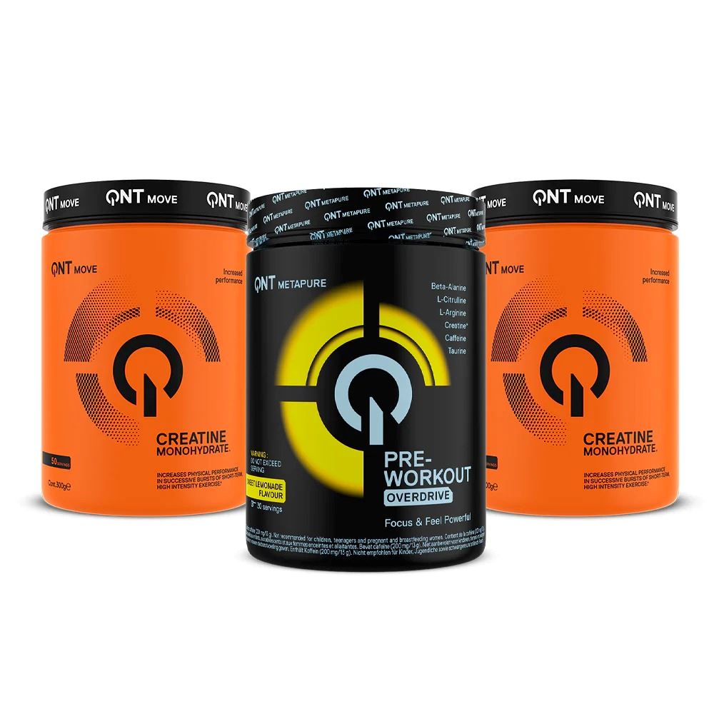 Pack 2 Creatinas 300gr + PreEntreno Limón QNT