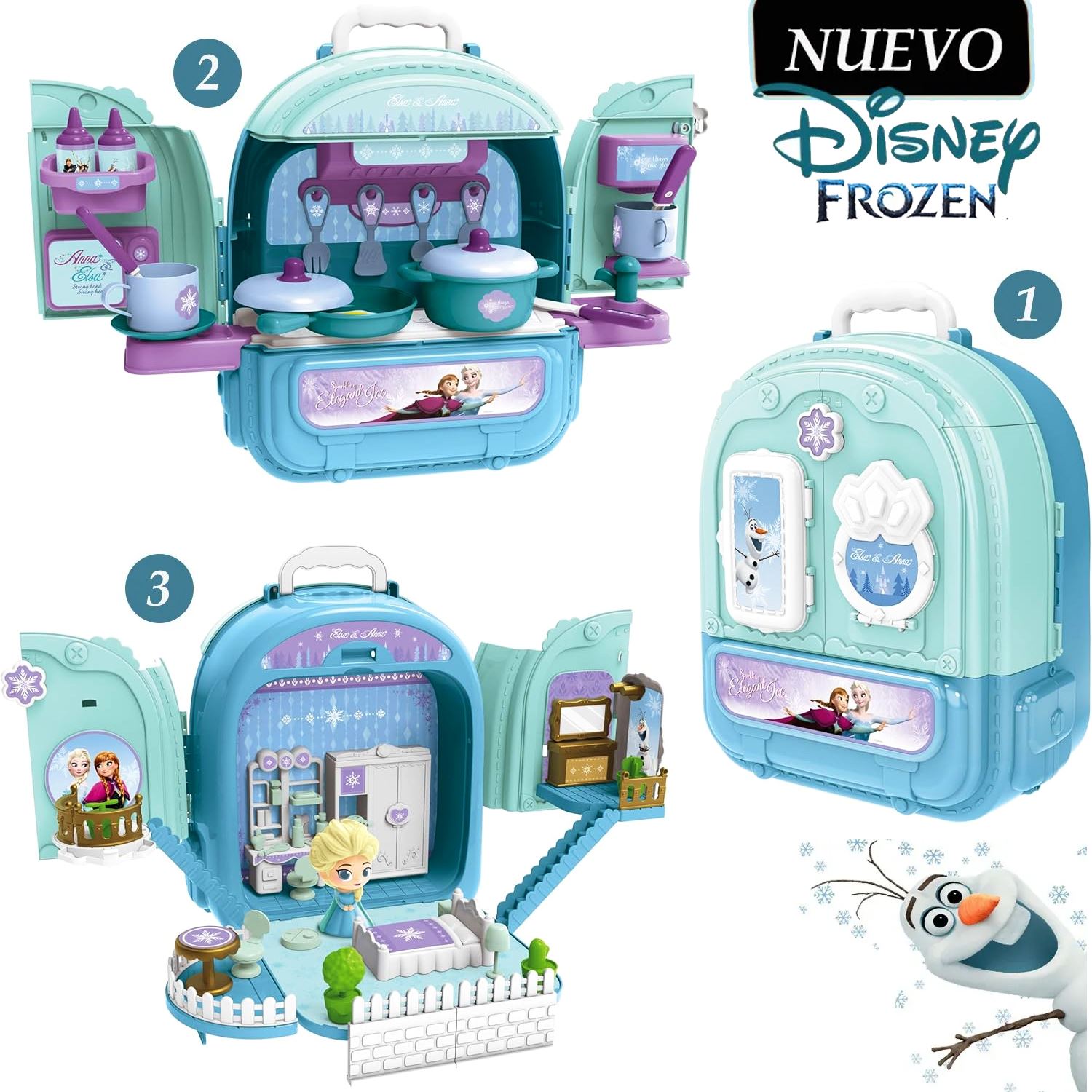 Juguete Set De Cocina  3 En 1 Frozen EODS008-991A