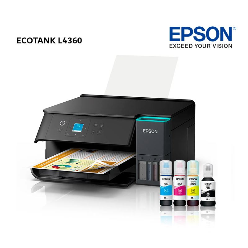 Impresora EPSON Multifunción 3 en 1 EcoTank L4360 Duplex / Wi-Fi