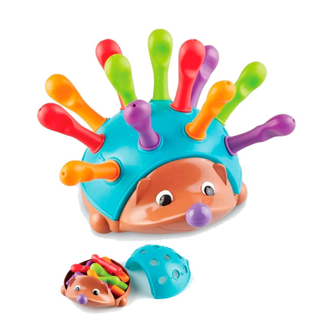 Juguete Didactico Set de Encaje y Motricidad Fina Erizo Espigas