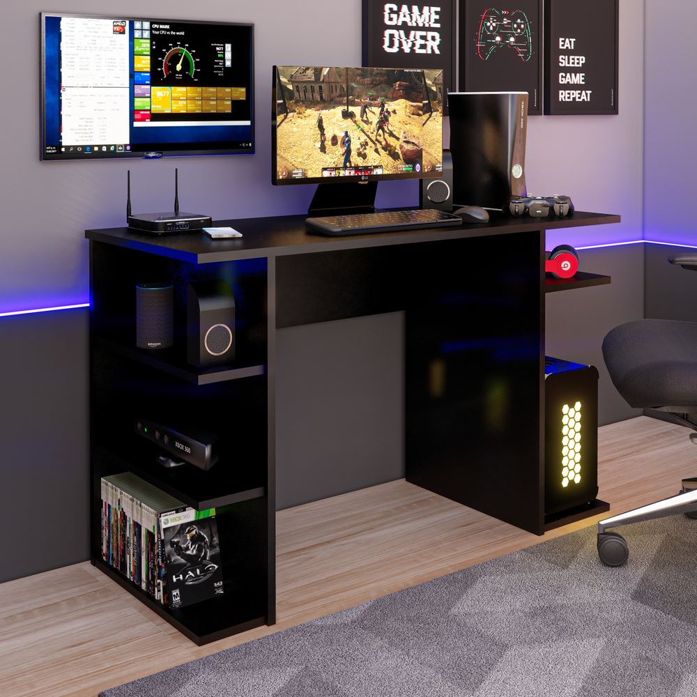 Escritorio Gamer NR 12 120cm Negro Movenda