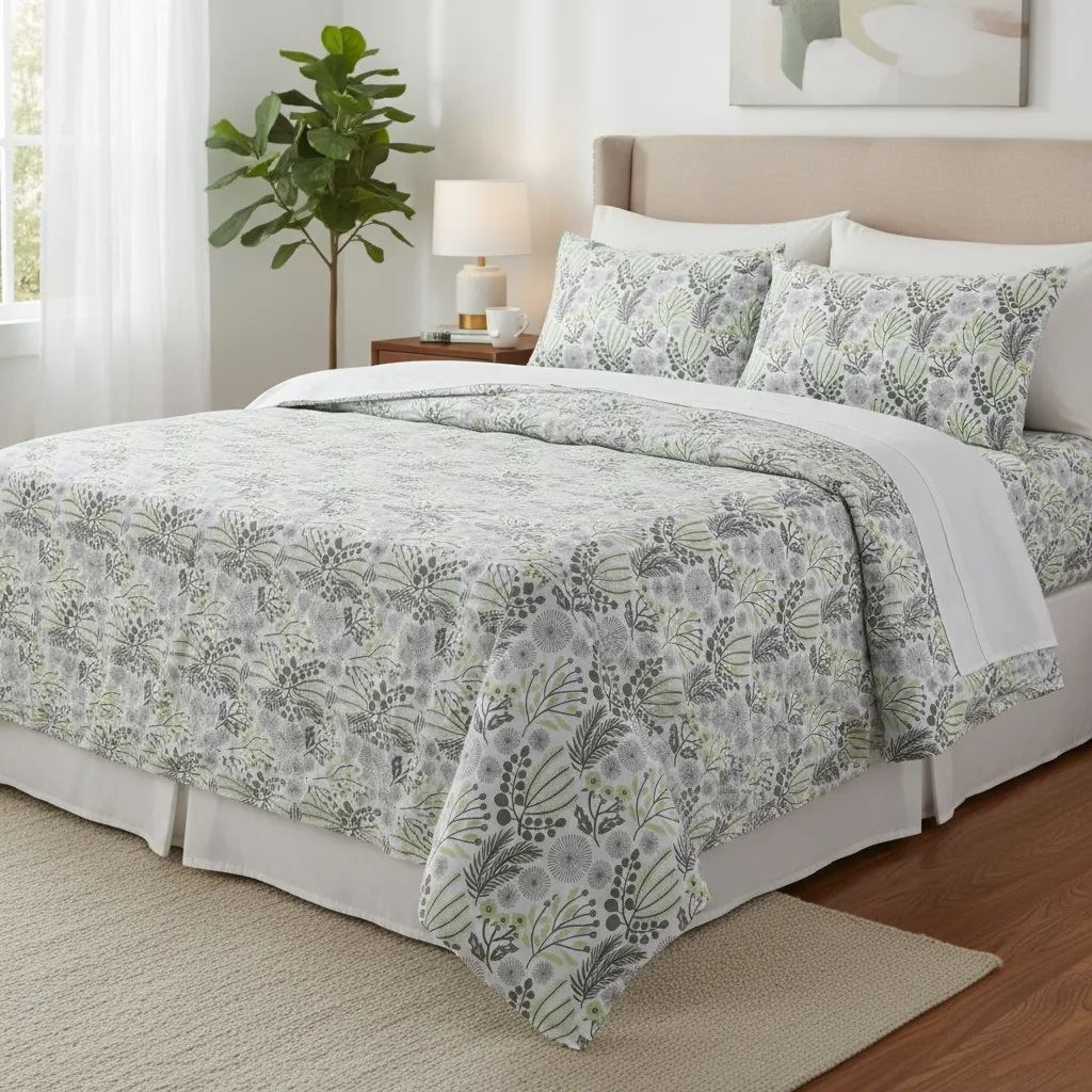 Sabanas De Algodón Bramante 144 hilos estampado ESPIGA