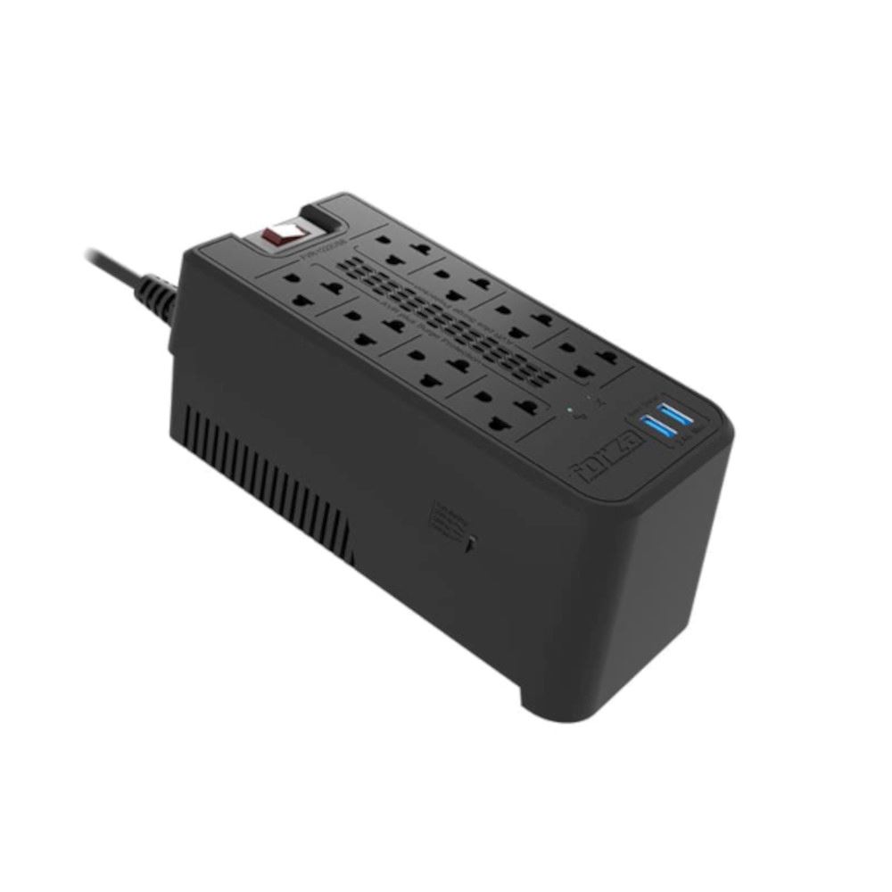 Estabilizador Forza FVR-1222USB 1200VA 600W 8 Tomas 2 USB