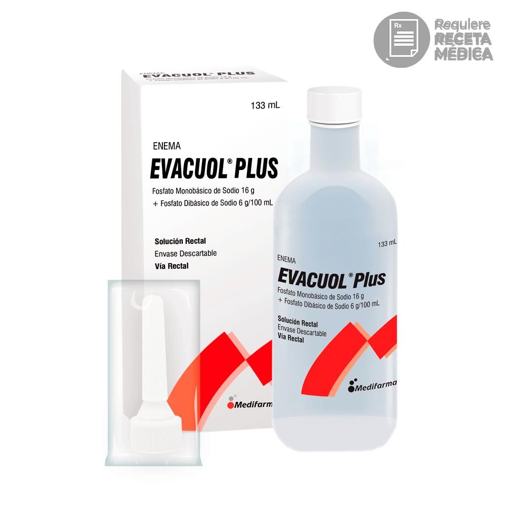 Evacuol Plus (16 g + 6 g)/100 mL Solución Rectal