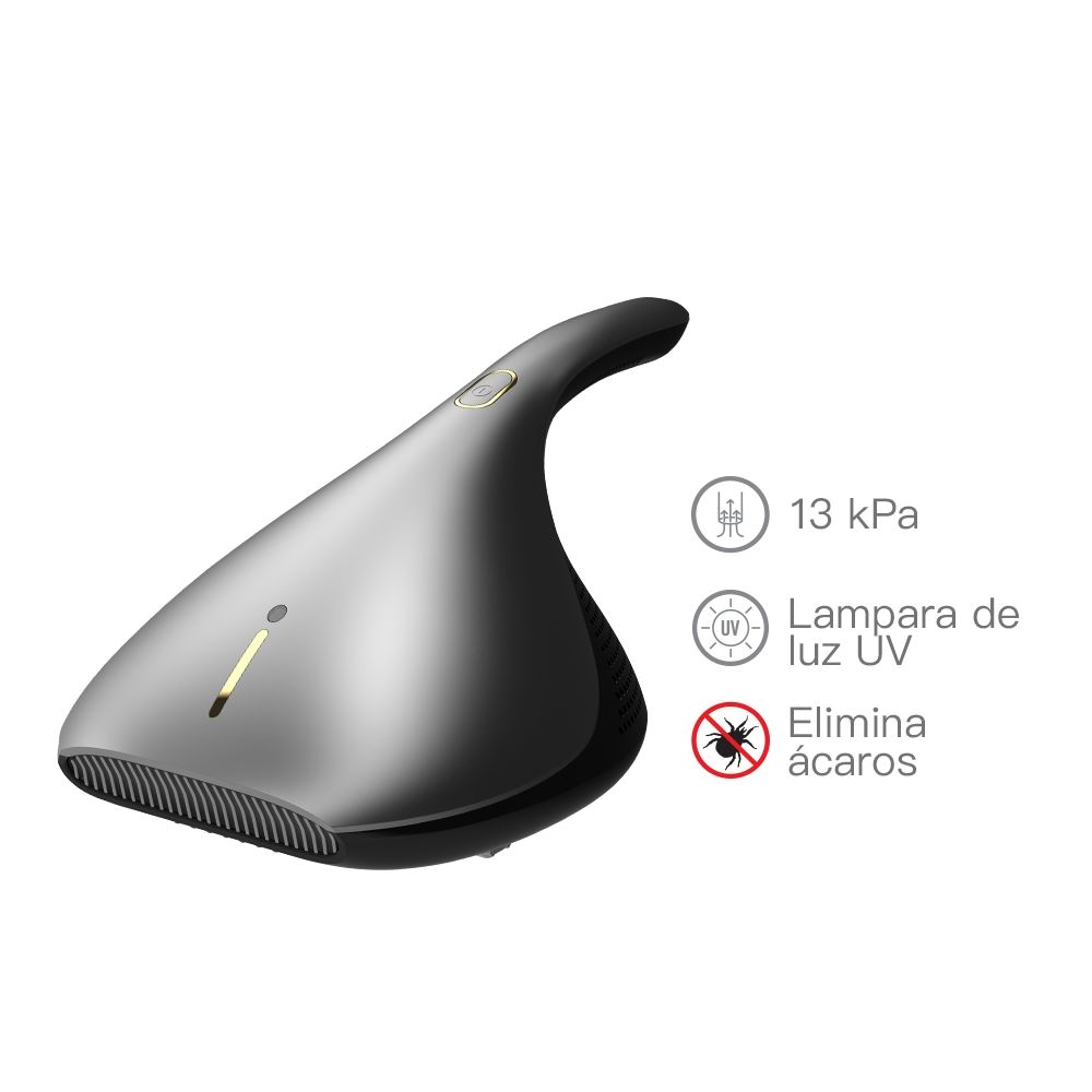 Aspiradora de Mano Anti-Ácaros EX919 Luz Uv | Gris | Calor 50°C