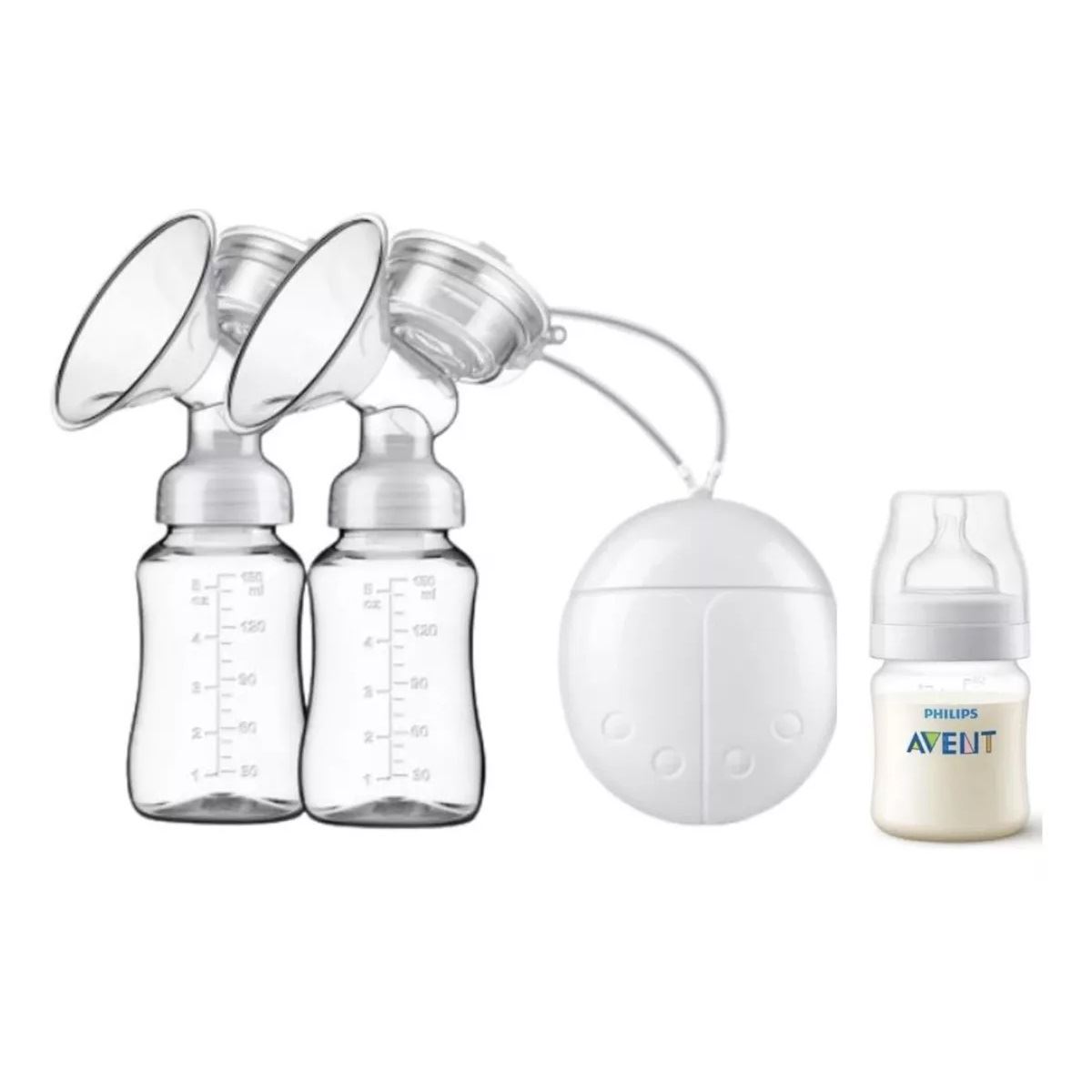 Extractor Electrico De Leche Doble 2 Biberon 1 Biberon Avent