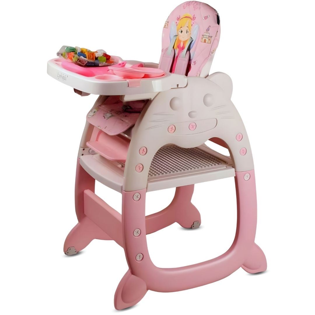 Silla de Comer Escritorio 2 en 1 «EY KITTY» Edición Exclusiva Pink