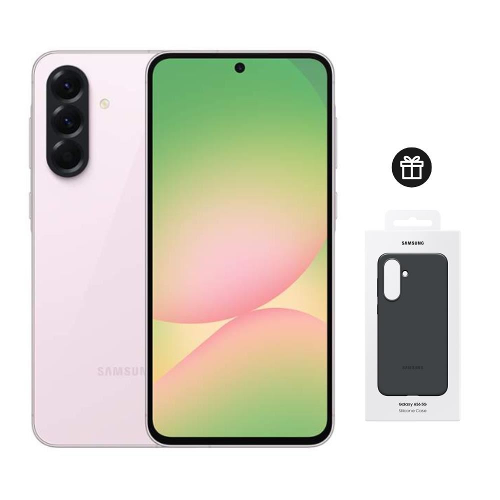 Celular Samsung Galaxy A56 256GB Light Pink + Case Negro