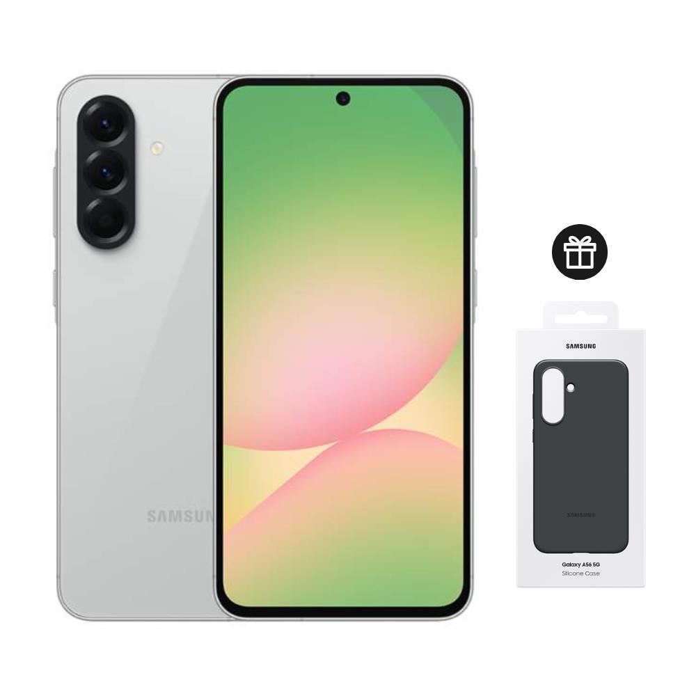 Celular Samsung Galaxy A56 256GB Gray + Case Negro