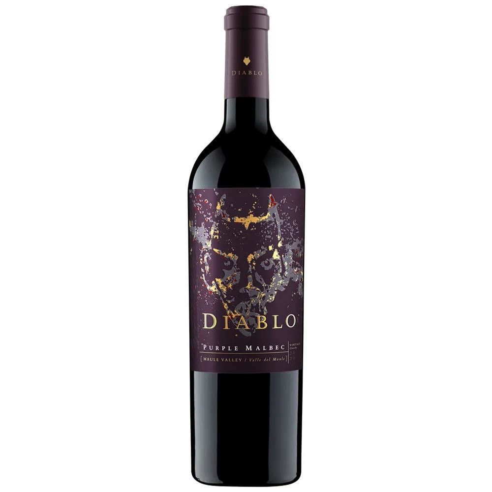 Vino Tinto Diablo Purple Malbec Botella 750ml