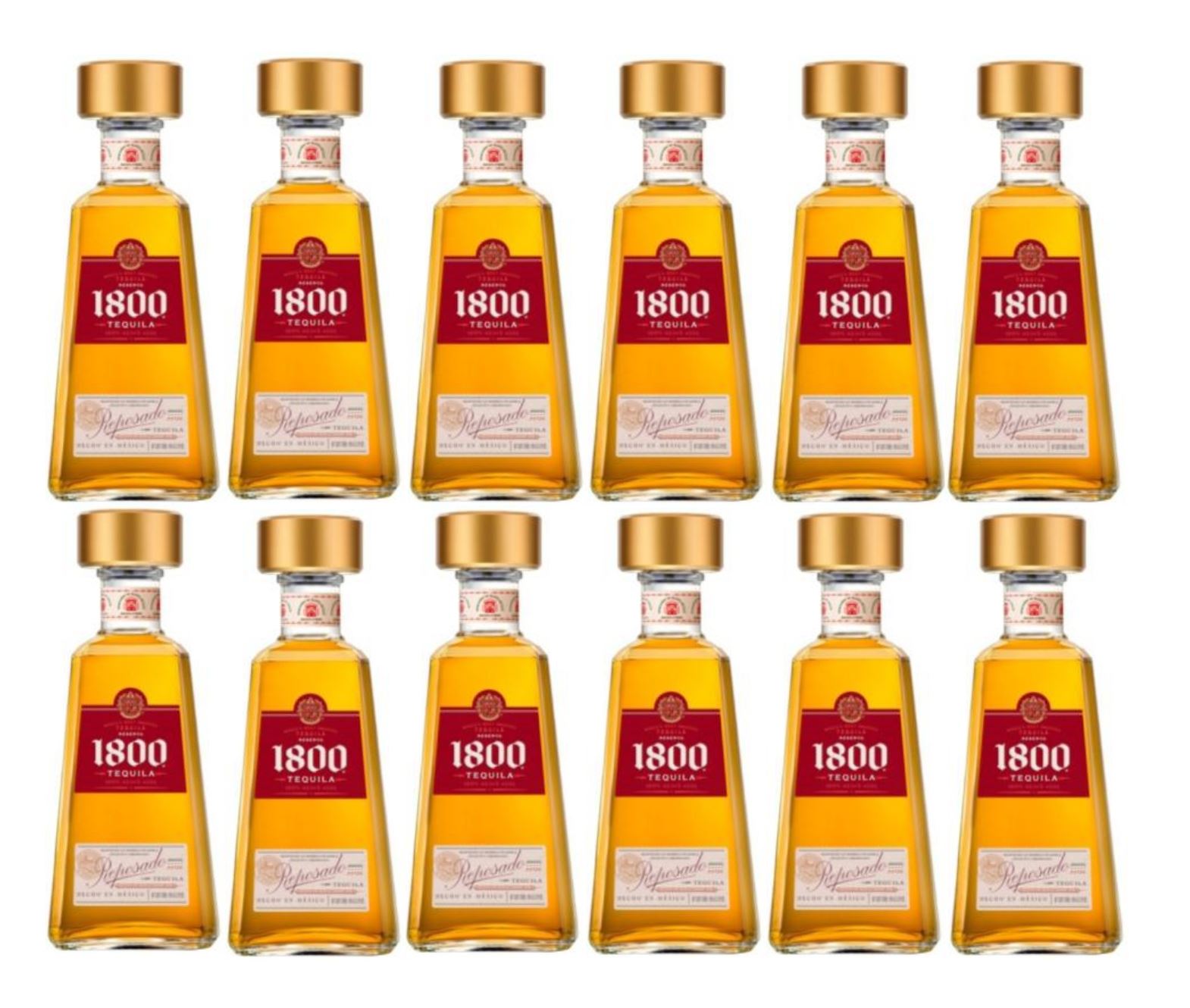 Tequila 1800 Reposado Botella 750ml - 12 UND