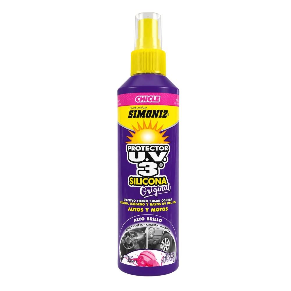 Silicona Protector UV 3 Simoniz Aroma Chicle 200 ml
