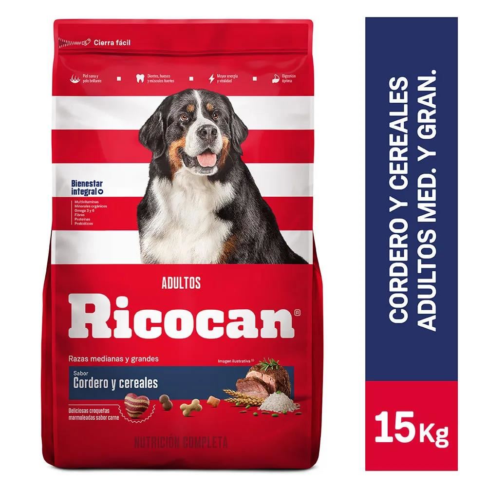Ricocan Sabor Cordero Cereales Rz.Myg Adultos 15Kg