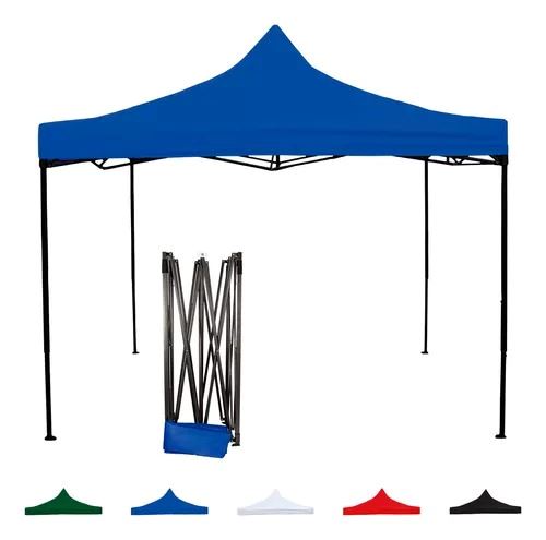 Carpa Toldo 3x3 Plegable Reforzado Impermeable para Eventos – Azul