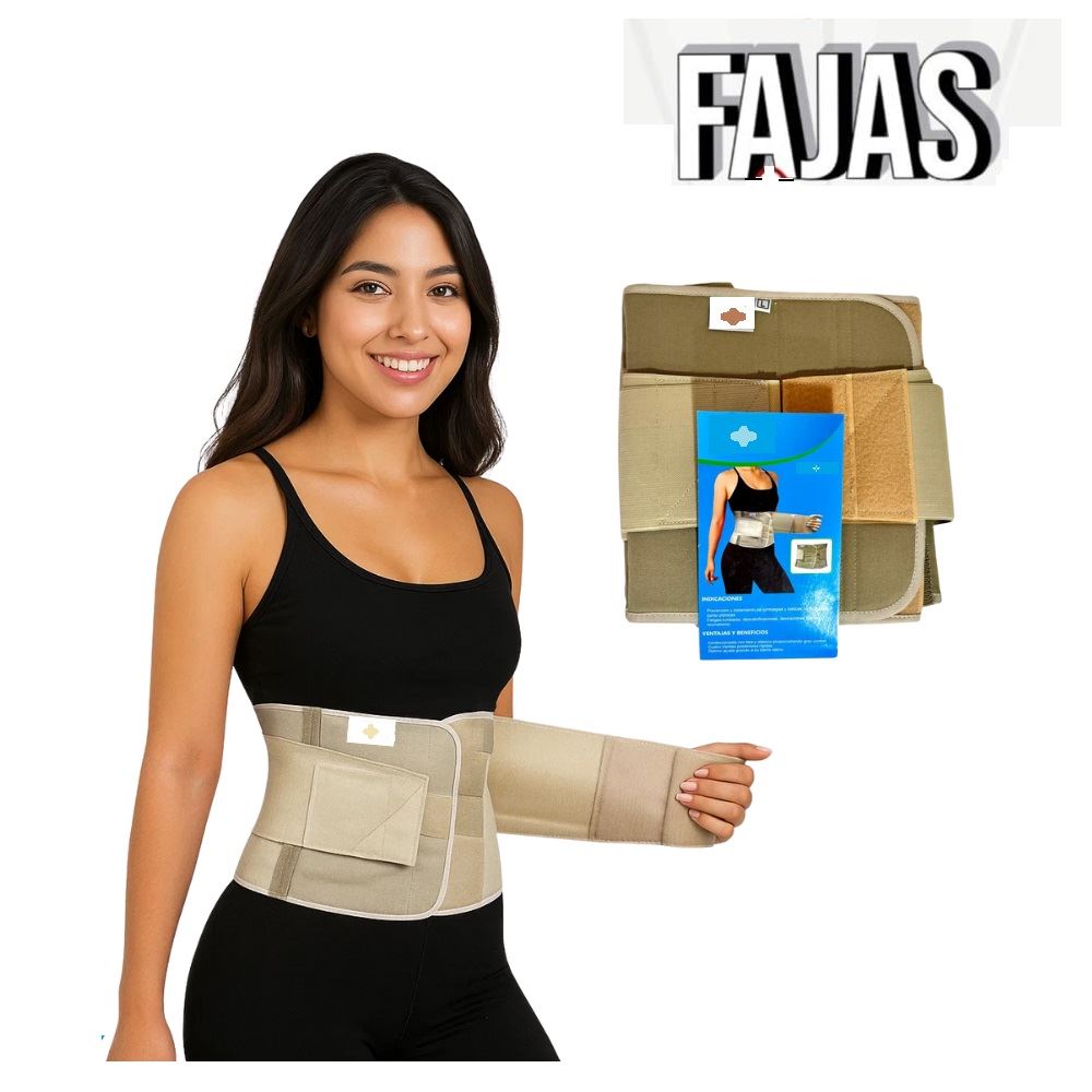 Faja Lumbosacra con Soporte de Silicona